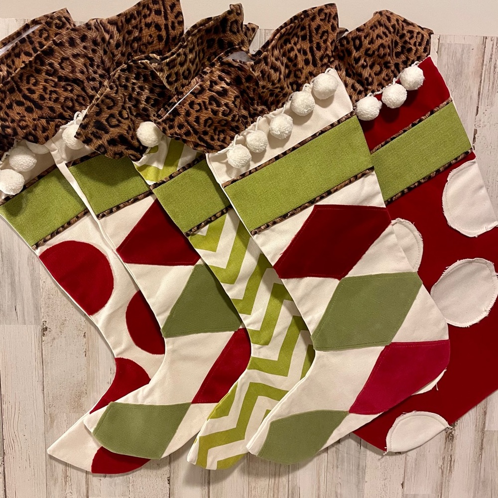 Ballard Designs Stockings! Brand new! 5 in total